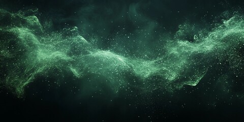 Obraz premium Vibrant green and blue grainy texture on a dark background.