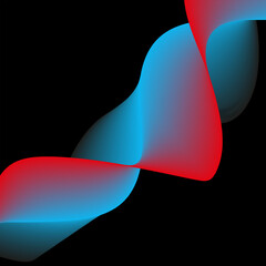 Abstract Color Line Dark Background
