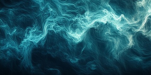 Fototapeta premium Vibrant green and blue grainy texture on a dark background.