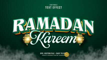 Ramadan kareem editable text effect