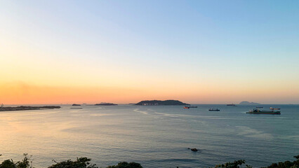 老の山公園の夕景