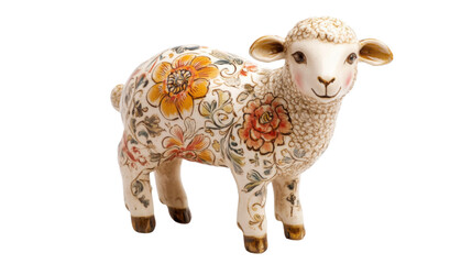 Fototapeta premium Ceramic lamb transparent background