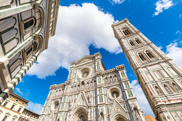 Blick auf die Kathedrale Santa Maria del Fiore in Florenz, Italien