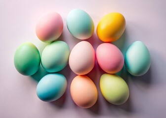 Minimal Pastel Egg Silhouette Spring Holiday Design