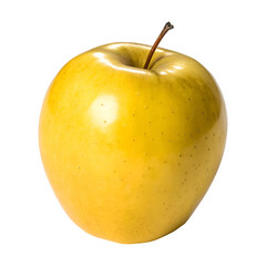 Golden Apple in transparent background