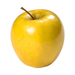 Golden Apple in transparent background