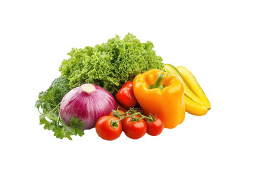 Fresh vegetables studio shot, white background (3)