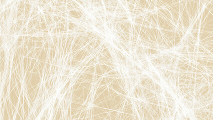 Fototapeta premium A textured pattern featuring white lines scattered across a soft light yellow background. The design showcases delicate linework and creates a balanced, abstract composition.