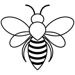 Obraz premium bee and flower