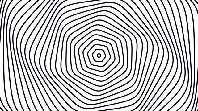 White background Bright abstract design with dynamic and futuristic patterns with changing black polygon lines changing colorful colors creates a stunning visual effect. 3D Animation