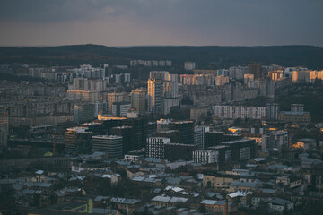 panorama of the city, view from the mountain
