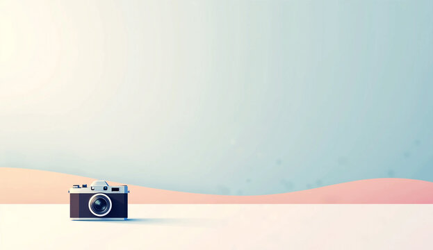 World Photography Day copy space illustration