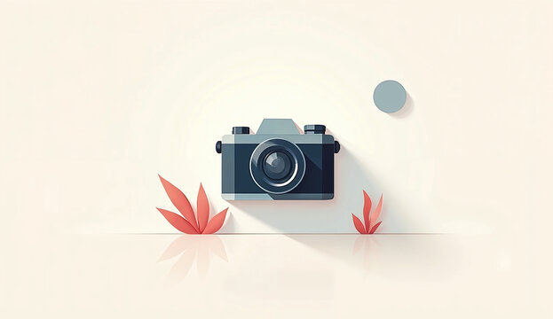 World Photography Day copy space illustration