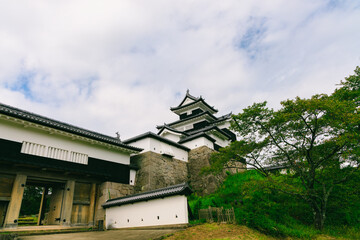 白河小峰城の三重櫓と前御門