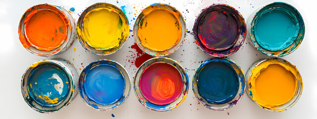 Vibrant Paint Cans
