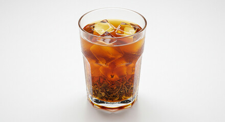 Refreshing Iced Tea in Glass Summer Drink Cold Beverage