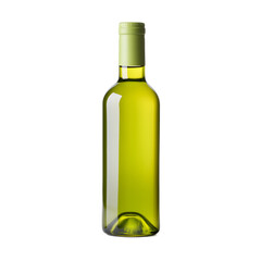 Bottle of Premium Green Olive Oil on White Background