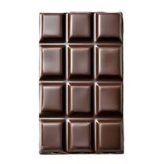 Fototapeta premium Glossy Chocolate Bar in Warm Brown Hues Delectable Snack or Confection