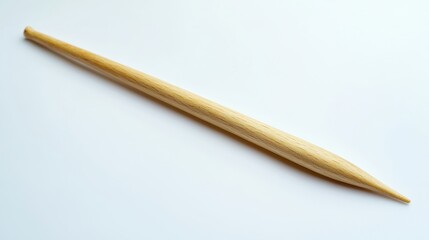 Wooden Craft Tool for Knitting and Weaving on Plain Background