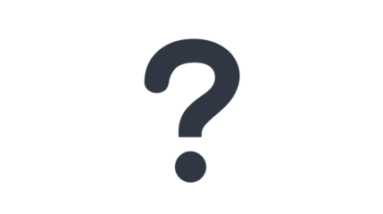 Question mark sign transparent background