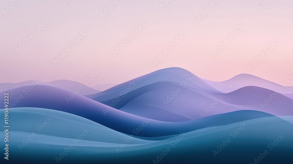 Poster a smooth gradient transitioning from teal to lavender, creating a dreamy background