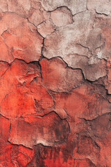 Naklejka premium A close-up of a weathered rustic brick wall with uneven textures and shades of red and brown, perfect for artistic backgrounds 