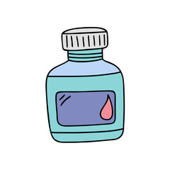 ink bottle vector icon, ink bottle vector illustration - simple illustration of ink bottle, perfect for logos ink bottle 