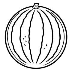 Artistic watermelon Line Design