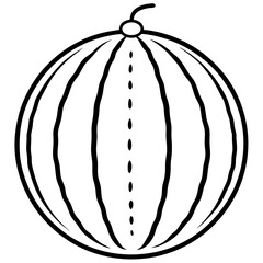 Artistic watermelon Line Design