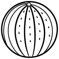 Artistic watermelon Line Design