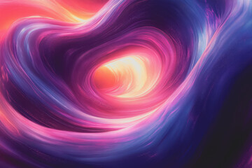 Fototapeta premium An abstract artistic piece with swirling patterns and neon colors represents the forex market energy