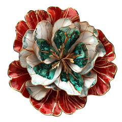 Artistic floral design home decor sculpture indoor setting top view aesthetic appeal