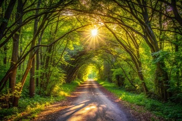 Mysterious Tunnel of Trees, Wildwing Trail, Kensington Metropark, Michigan - Nature Photography