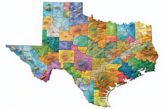 Detailed Texas County Map: All Counties & County Seats Illustrated