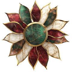 Elegant decorative wall art artisan craft home decor indoor environment close-up view aesthetic design