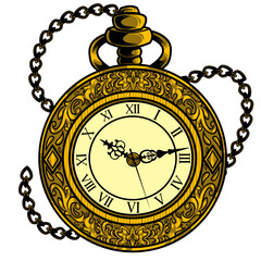 vintage gold compass