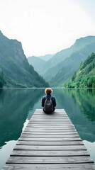 Yoga and Meditation in Nature: A Realistic, Ultra-HD Detailed Scene