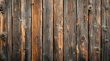 Naklejka premium A wooden texture wallpaper showcasing rich mahogany grain patterns, perfect for creating a warm, rustic ambiance in interior design with a natural, earthy aesthetic. 