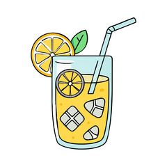 cold lemonade vector icon, cold lemonade vector illustration - simple illustration of cold lemonade, perfect for logos cold lemonade 