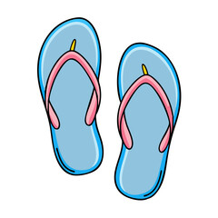 flip flops vector icon, flip flops vector illustration - simple illustration of flip flops, perfect for logos flip flops 