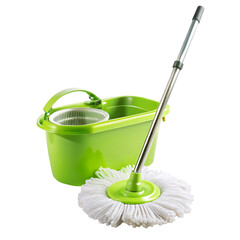 bucket and mop