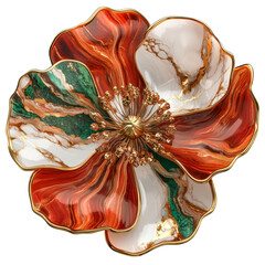 Artistic floral sculpture contemporary design home decor elegant setting close-up view luxury aesthetics