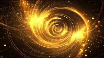 Golden Spiral Abstract Art