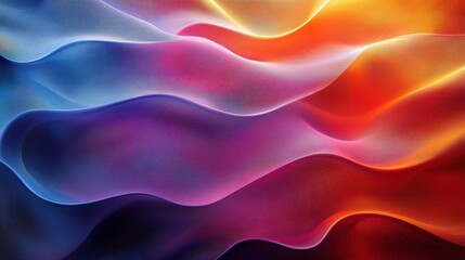 Obraz premium Abstract Flow Design with Vibrant Colors and Soft Curves, Creating a Dynamic Visual Experience in a Modern Aesthetic