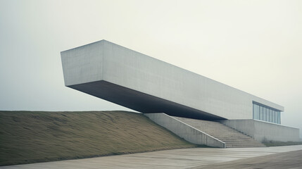 Obraz premium Futuristic Cantilevered Building Design