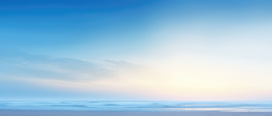 Obraz premium Serene Beach Sunrise Panoramic Backdrop