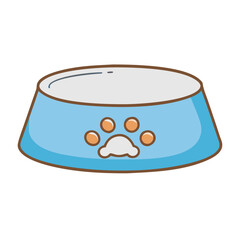 dog bowl vector icon, dog bowl vector illustration - simple illustration of dog bowl, perfect for logos dog bowl 