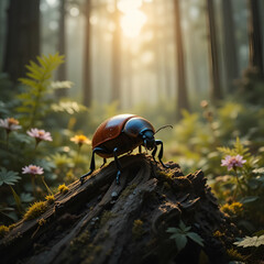 beetle on a leaf