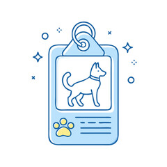 dog license tag vector icon, dog license tag vector illustration - simple illustration of dog license tag, perfect for logos dog license tag 