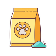dog s food bag vector icon, dog s food bag vector illustration - simple illustration of dog s food bag, perfect for logos dog s food bag 